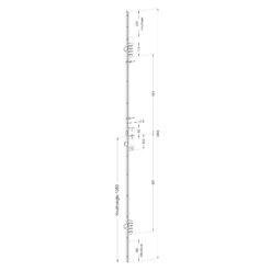 Winkhaus M2 | Cerradura multipunto | 2 ganchos