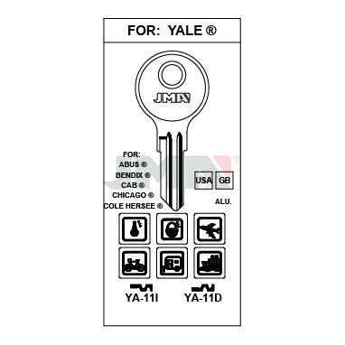 Llave en bruto JMA YA-11I – vista agrupada