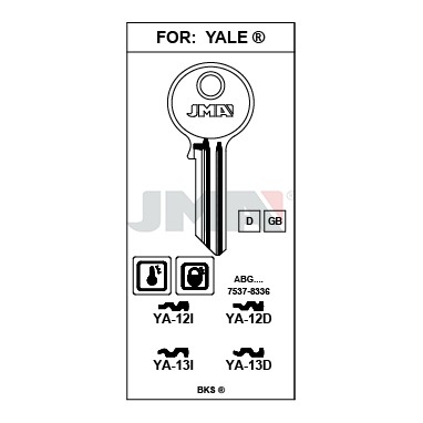 Llave en bruto JMA YA-13D – vista agrupada