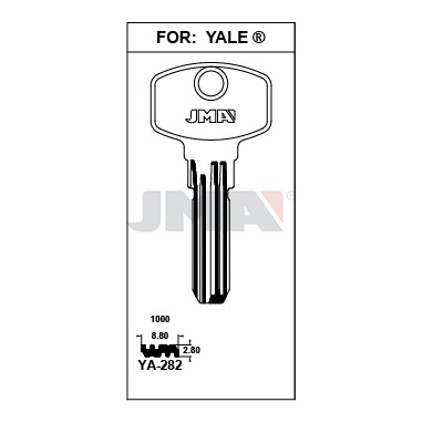 Llave en bruto JMA YA-282 – vista agrupada