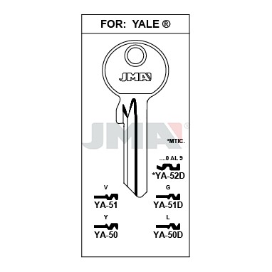 Llave en bruto JMA YA-50D – vista agrupada