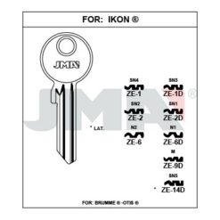 Llave en bruto JMA ZE-2 – vista agrupada