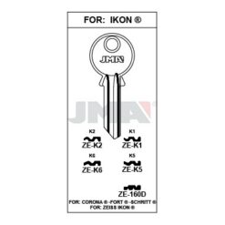 Llave en bruto JMA ZE-K5 – vista agrupada