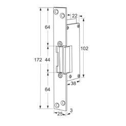 Maasland RWP11 | Abrepuertas eléctrico | Estanco al agua IP65 | Corriente de reposo 24V DC