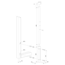 Locinox VSA | Cerrojo de sobreponer | Eje de aluminio