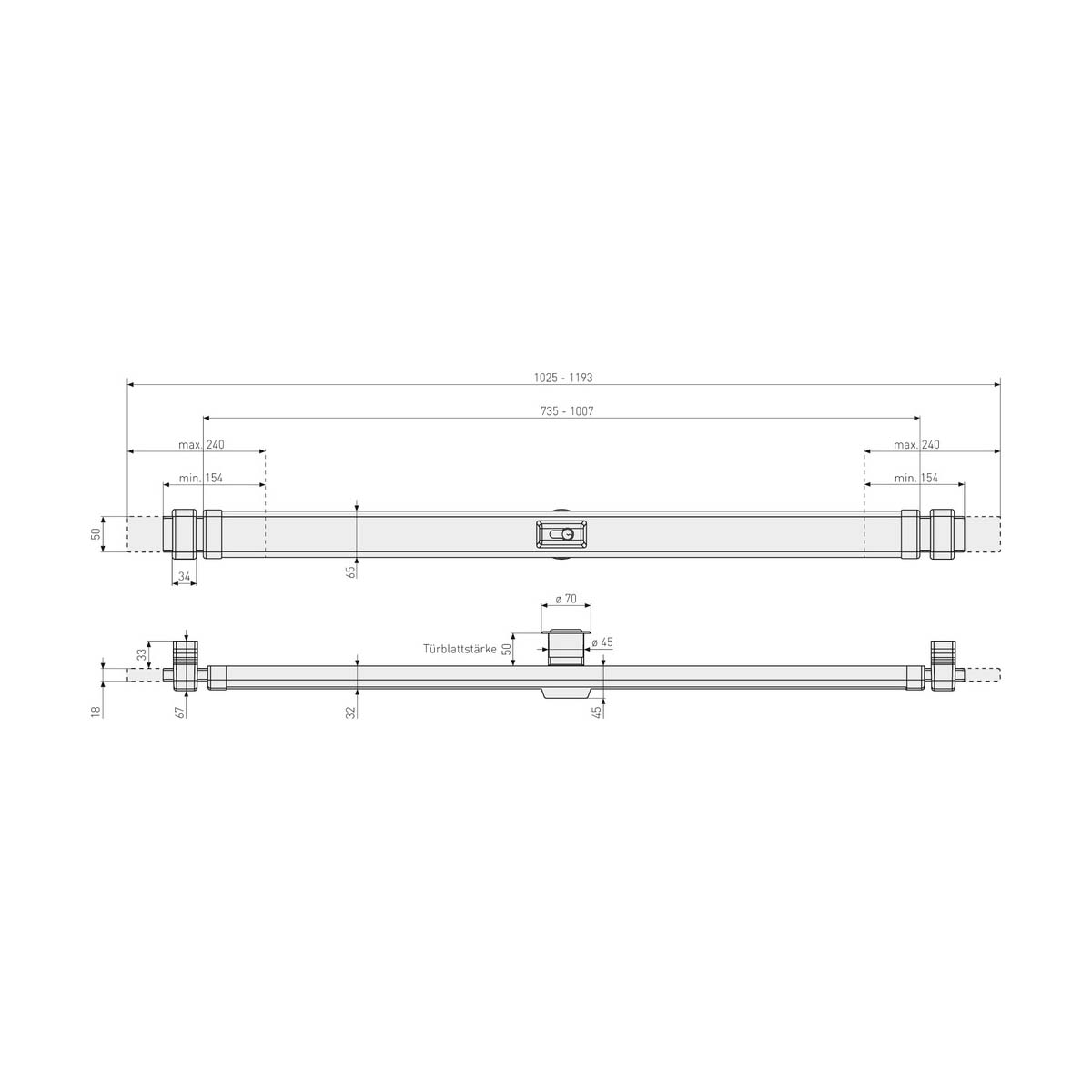 Abus PR2700 - Barra de seguridad para puerta - Sin cilindro - Imagen 4