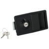 Euro-Locks 1650 manilla empotrable negra
