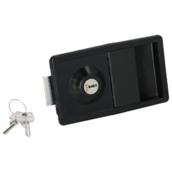 Euro-Locks 1650 manilla empotrable negra