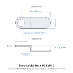 Euro-Locks leva 6241640 - Dibujo técnico