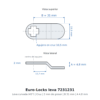 Euro-Locks leva 7231231 - Dibujo técnico
